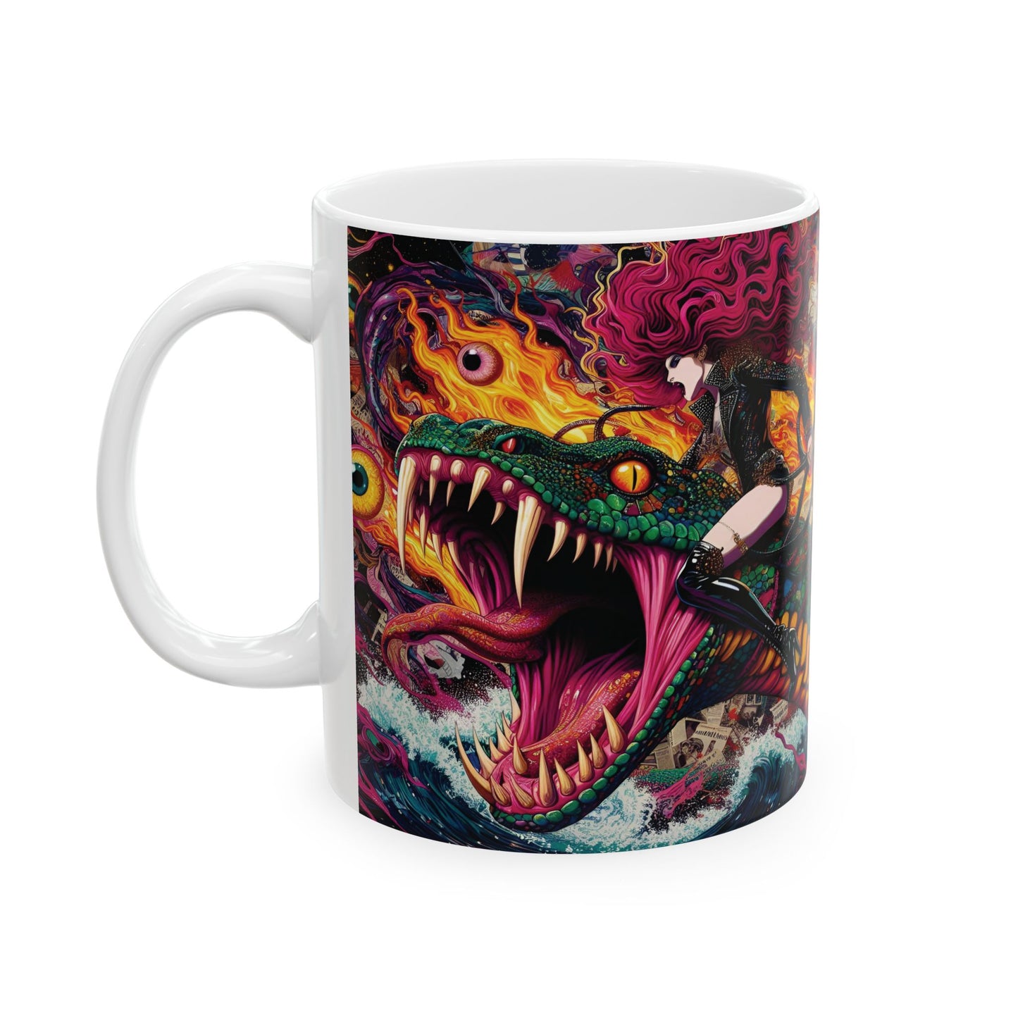 “Coffee, Chaos & Cold-Blooded Companions” – Evil eye handles curses; I handle the sass.