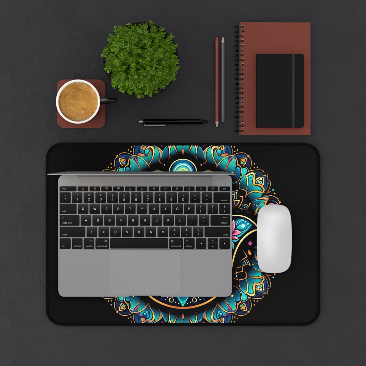 The Glow-Up Guardian: Hamsa-Desk Pad