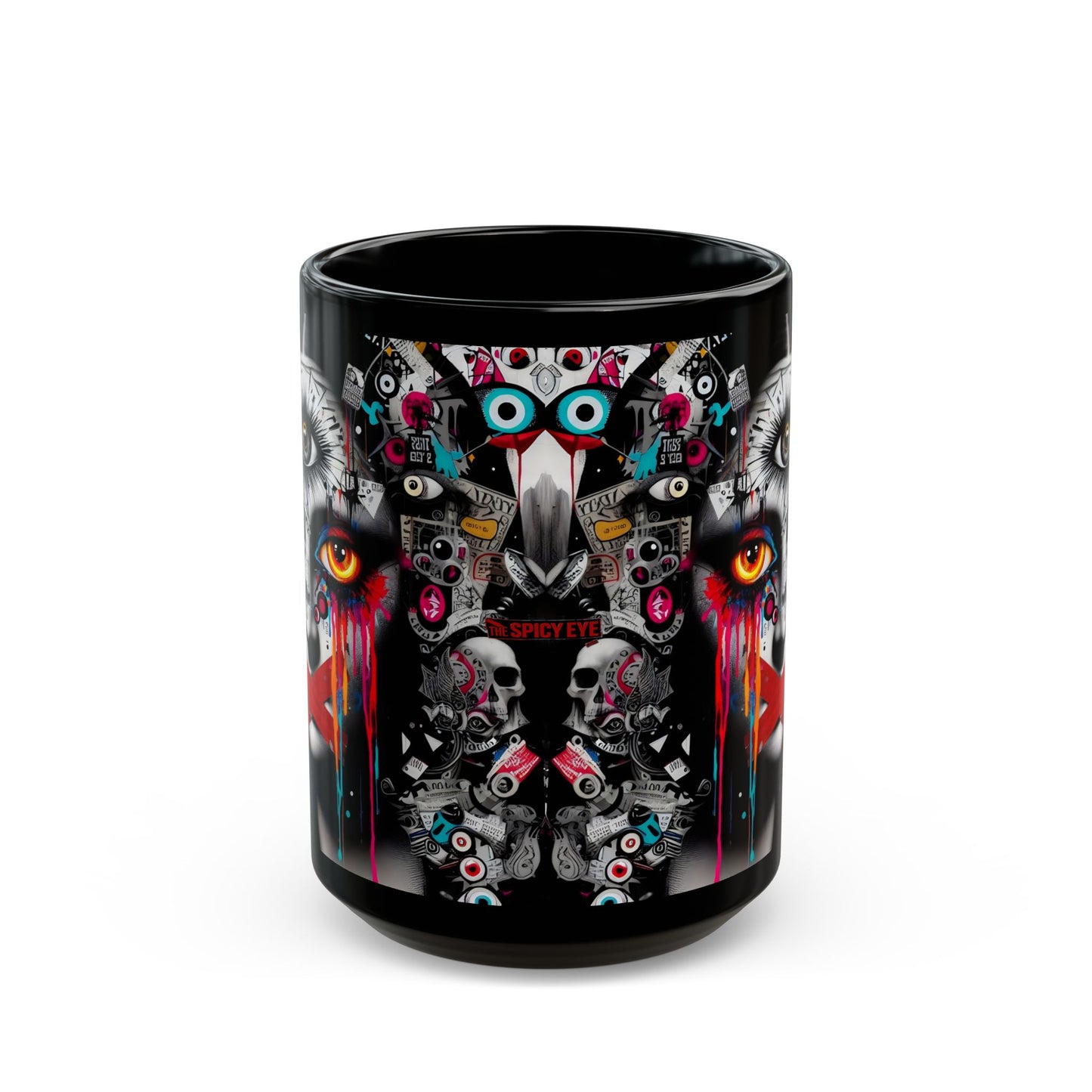 “Mona Lisa Smile, Evil Eye Stare, Morning Coffee Glare” – Classic art, modern attitude.