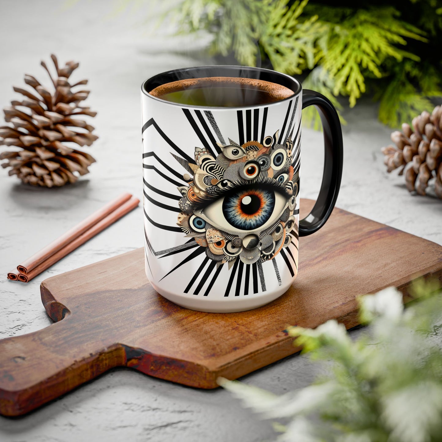 Stargazers Secret Mug - White on Black