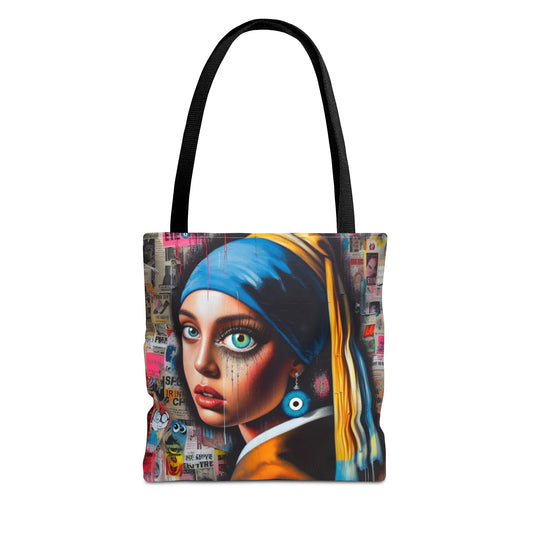 Girl with The Evil Eye Earring - Tote