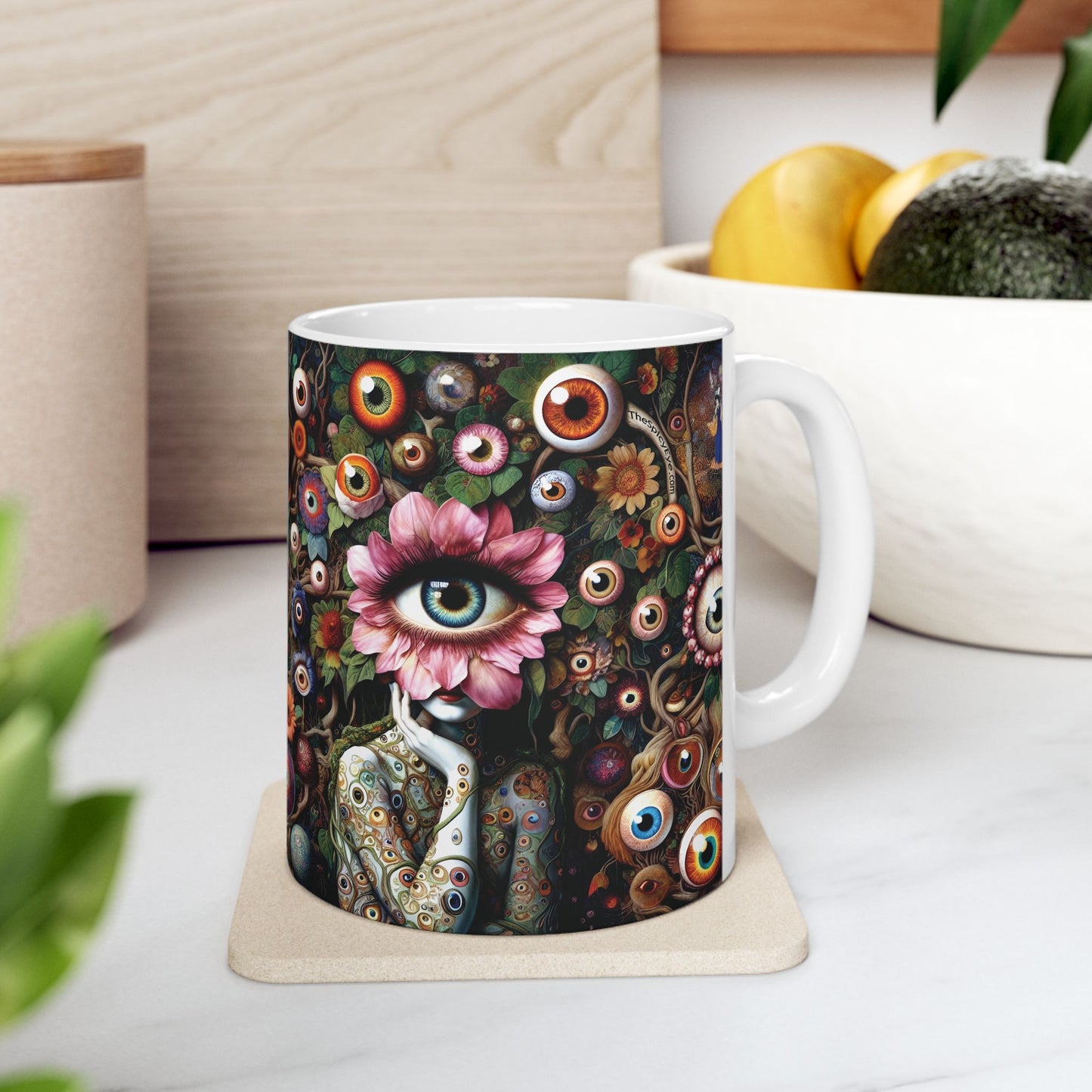 “Botanically Bitter About Emails” – Garden of resentment + caffeine.