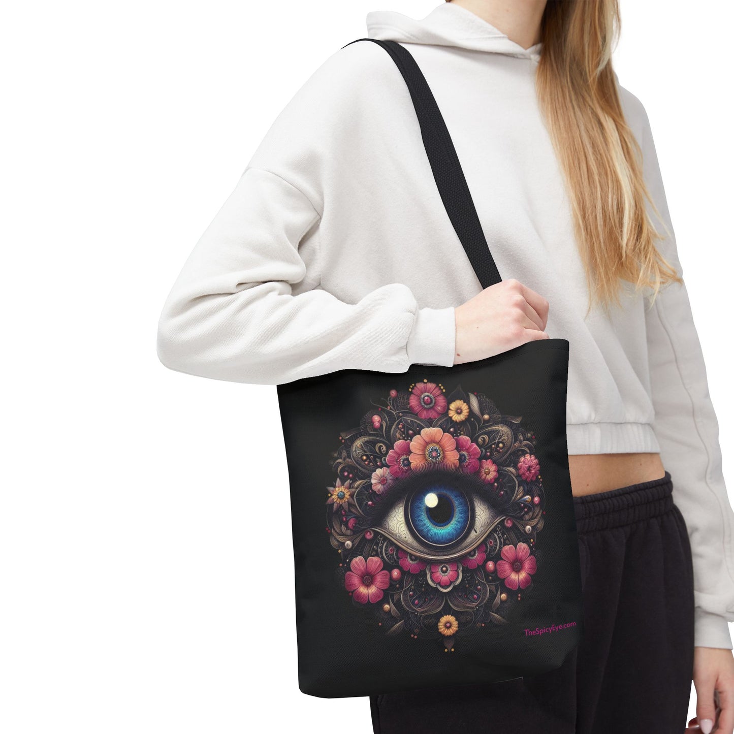 Celestial Guardian Floral Eye Tote