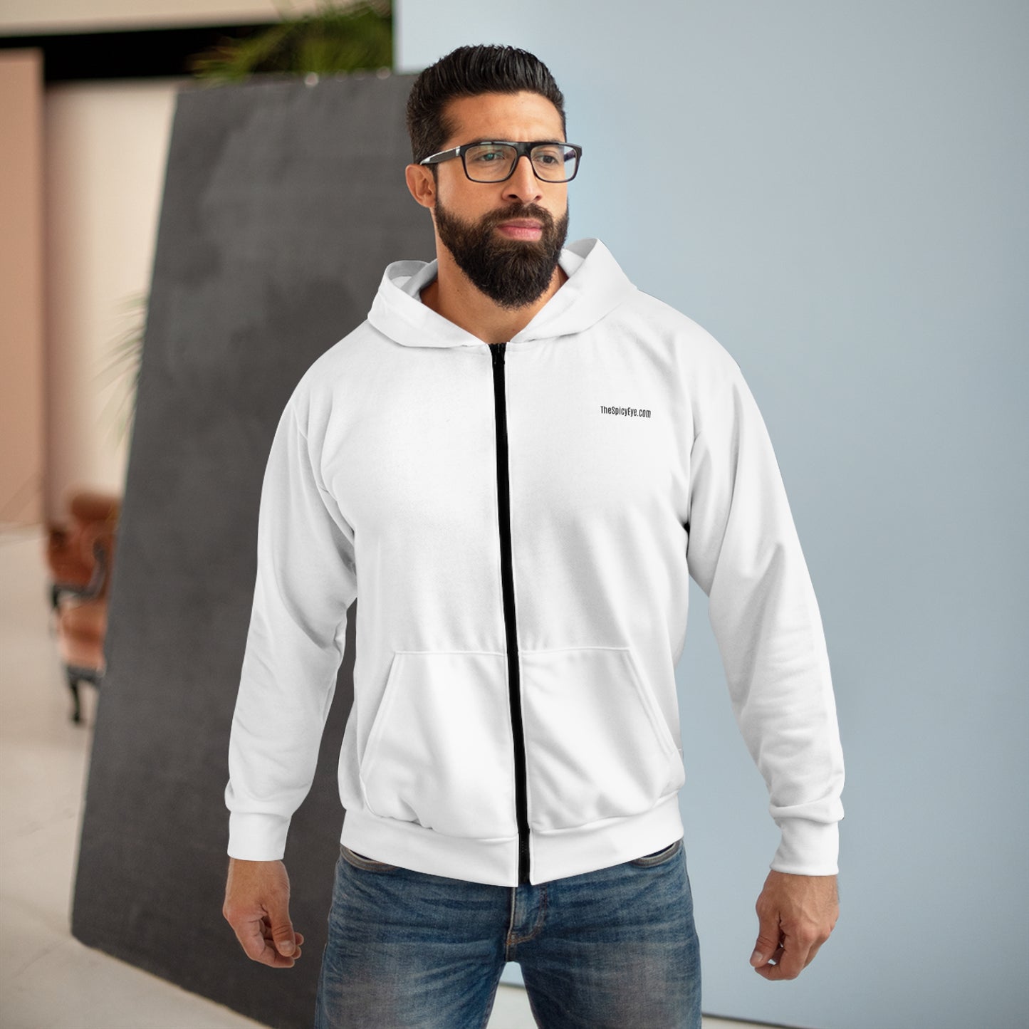 The Girl With the Evil Eye Earring - Hoodie -White
