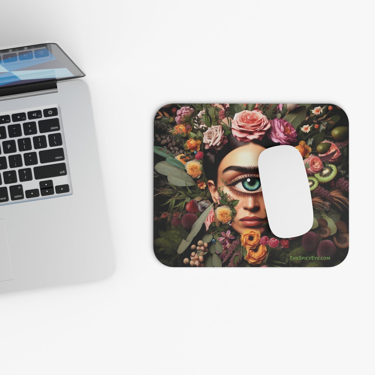 Floral Frida's Bloom & Gaze Mouse Pad