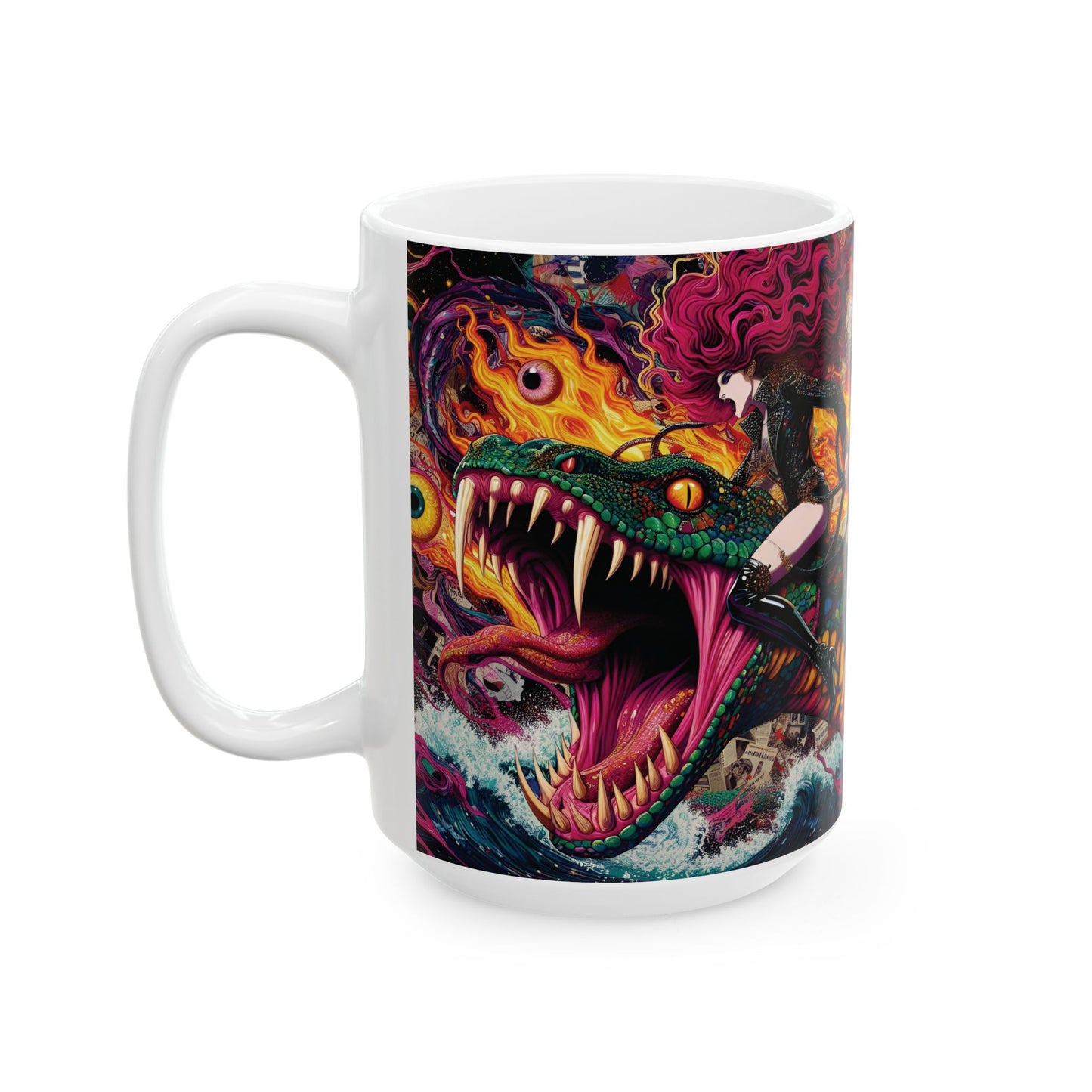 “Coffee, Chaos & Cold-Blooded Companions” – Evil eye handles curses; I handle the sass.
