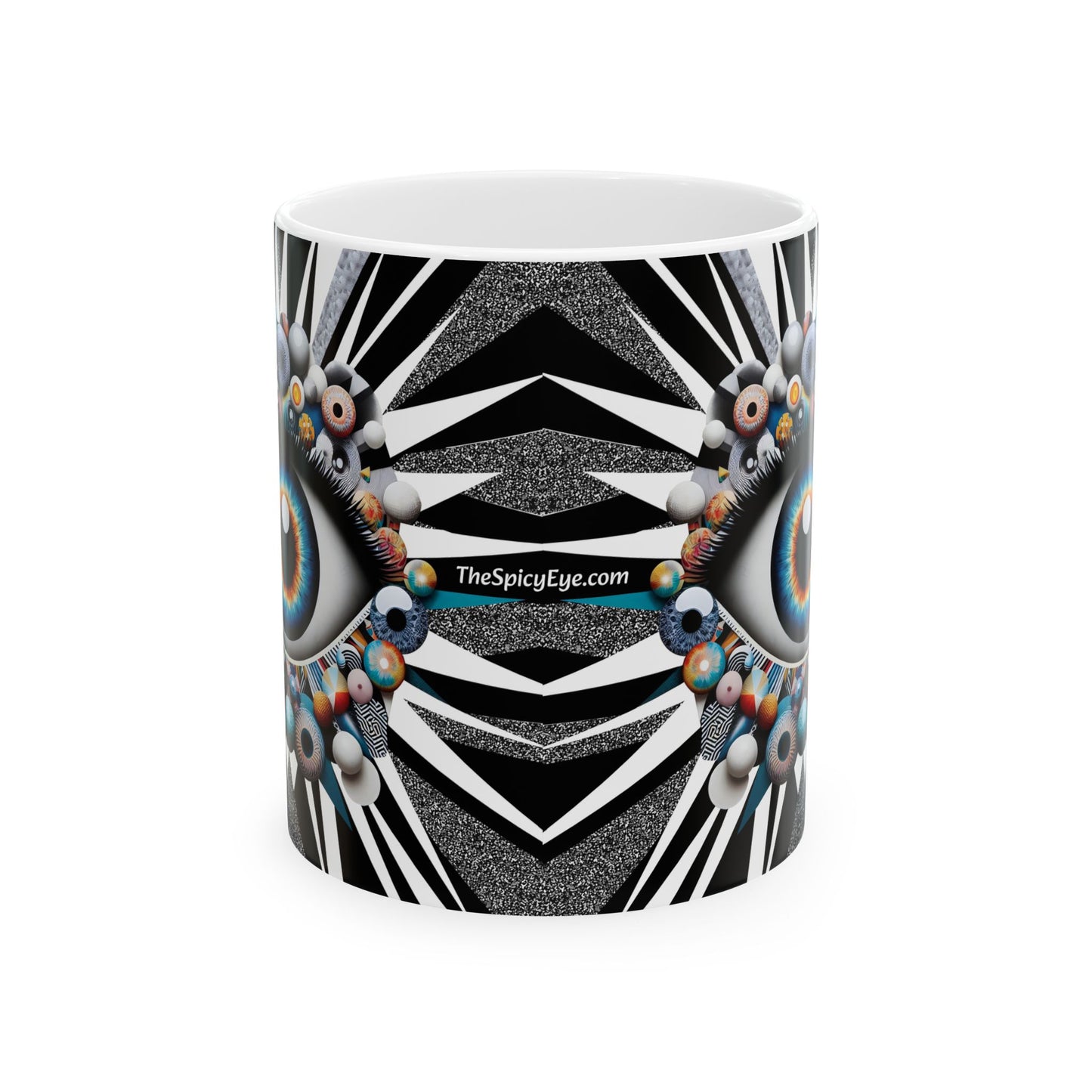 “Bad Moods Brewed Fresh, Evil Eye on Standby” – Perfect for Monday meetings. - White