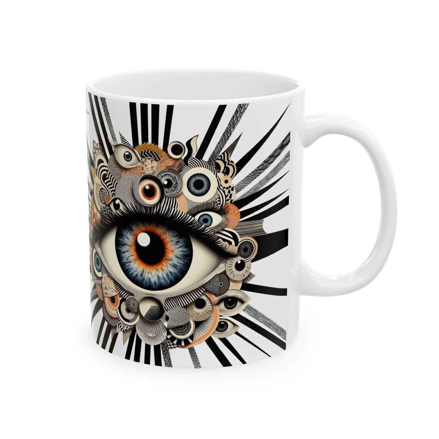“Coffee First, Sarcasm Second, Evil Eye Always” – Morning mantra for open-plan survival. - White on White