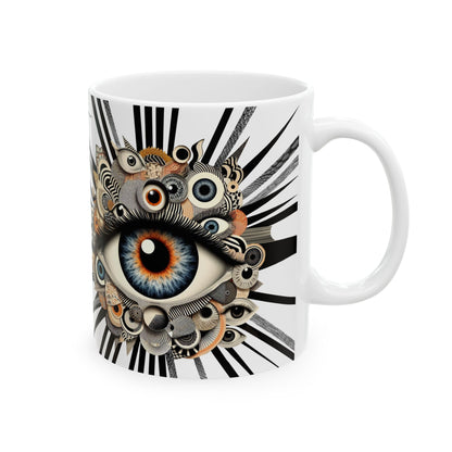 “Coffee First, Sarcasm Second, Evil Eye Always” – Morning mantra for open-plan survival. - White on White