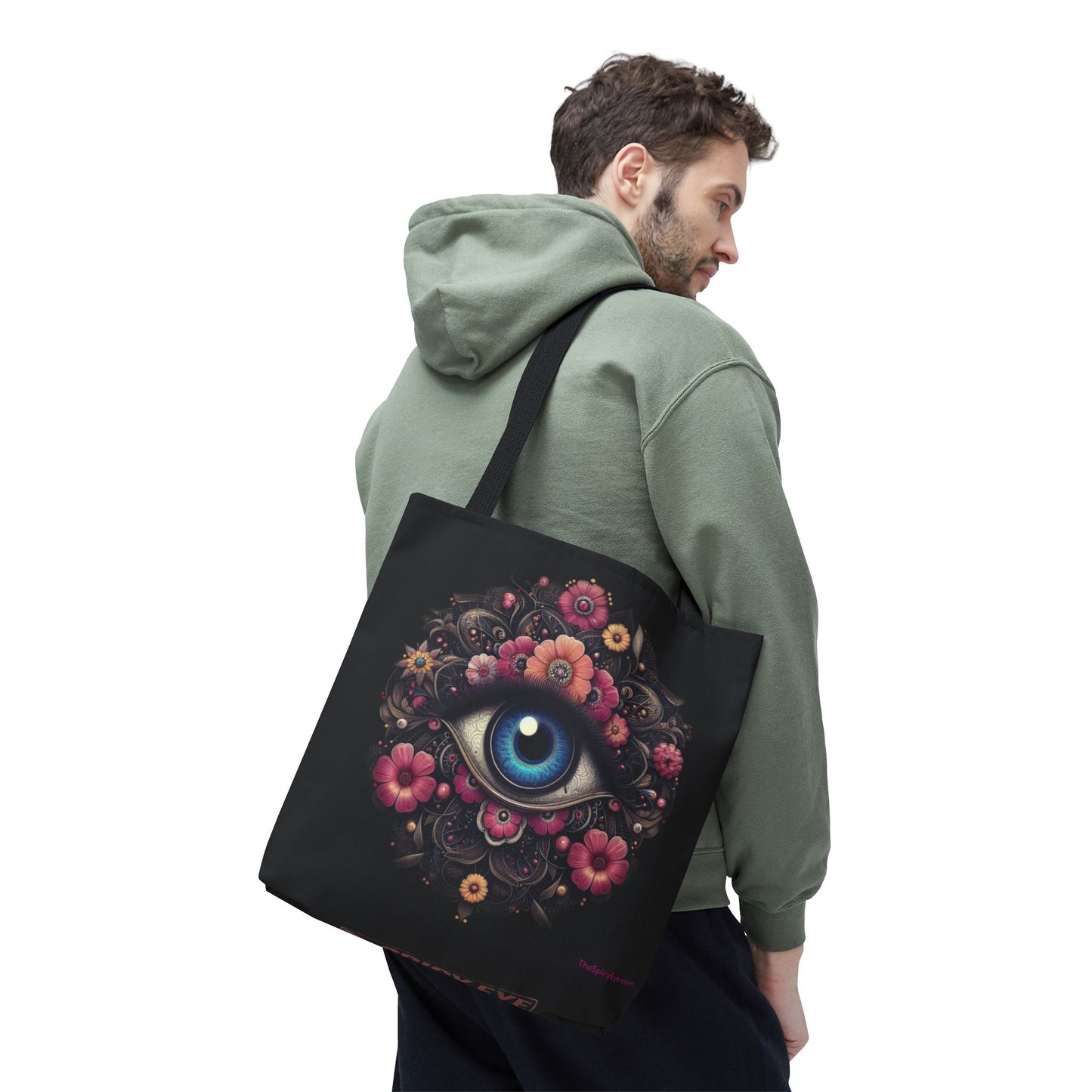 Celestial Guardian Floral Eye Tote
