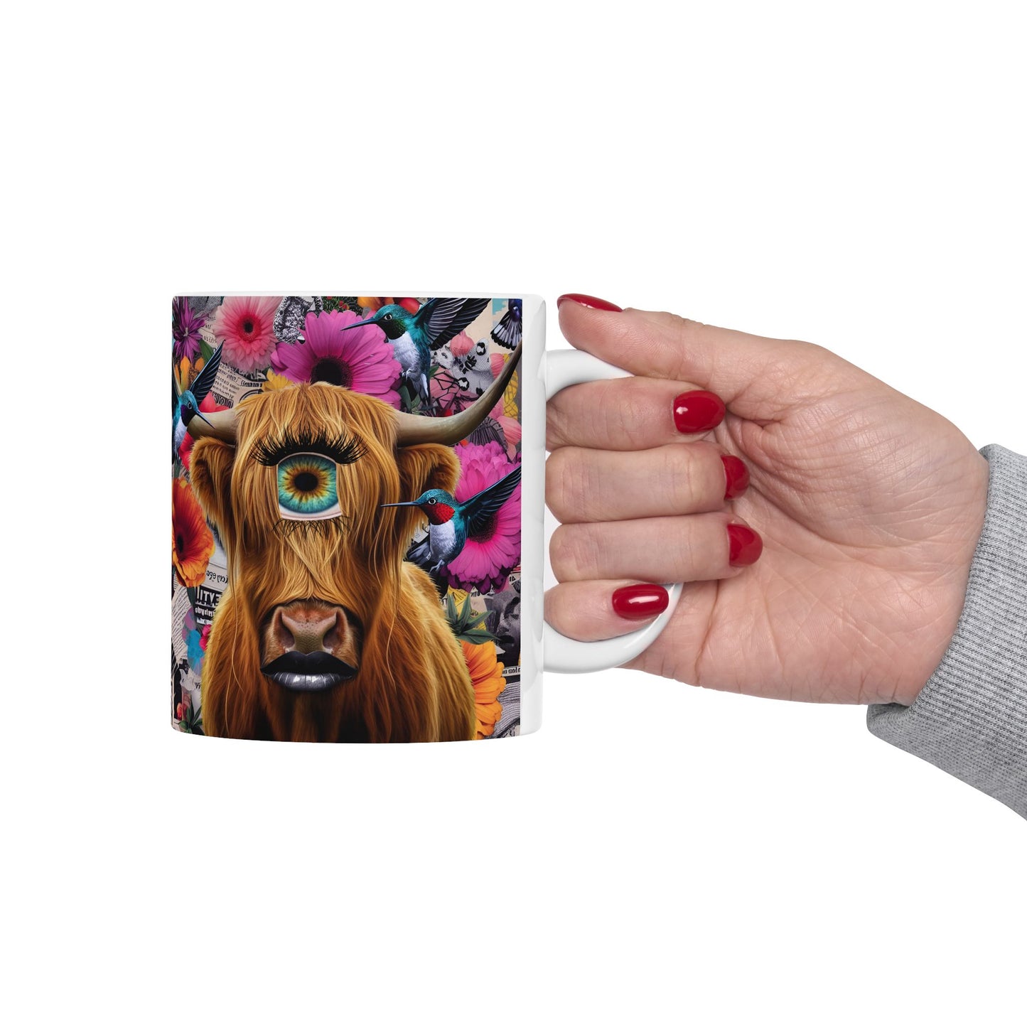 “Pasture Blooms, Evil Eye Glares, Morning Moo‑d” – Caffeine kicks in before kindness does.