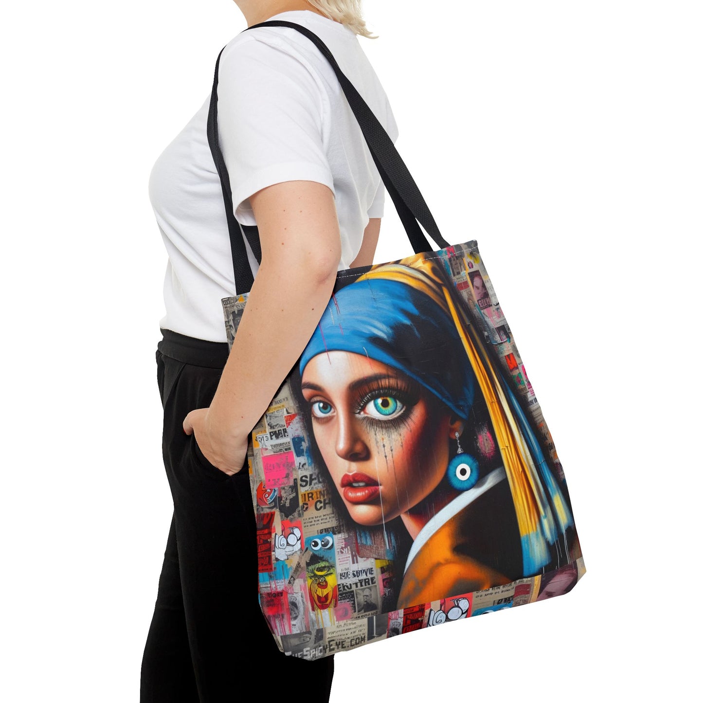 Girl with The Evil Eye Earring - Tote