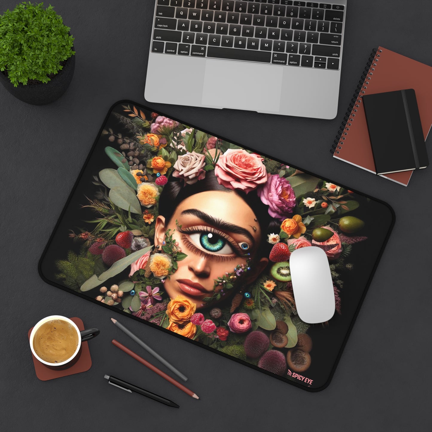 Floral Frida's Bloom & Gaze Desk Mat