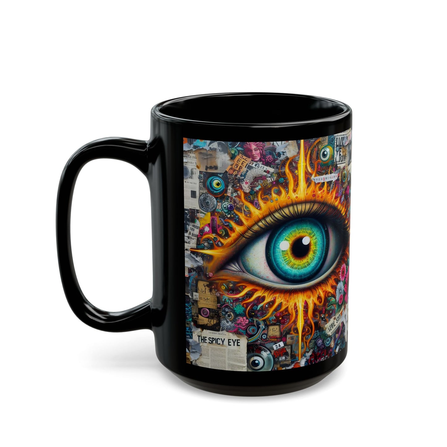 “Office Politics & Evil Eye Protection” – Sipping, judging, blocking negativity - black