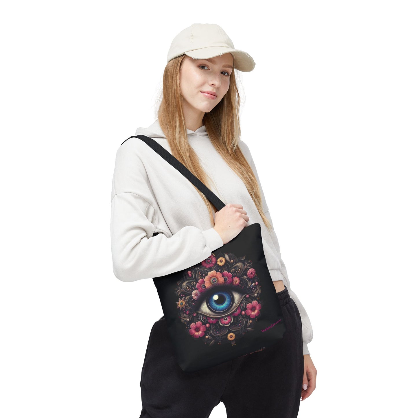 Celestial Guardian Floral Eye Tote