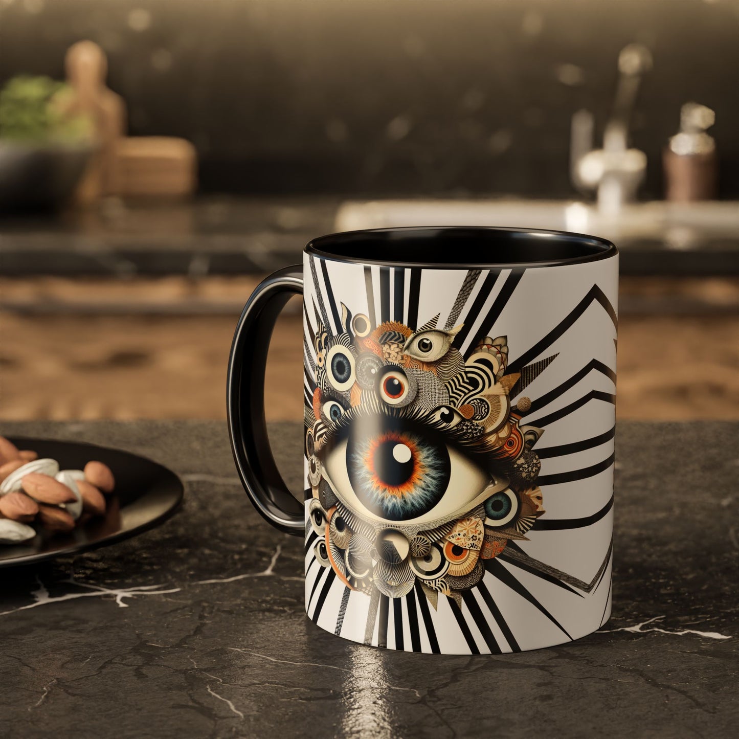 Stargazers Secret Mug - White on Black
