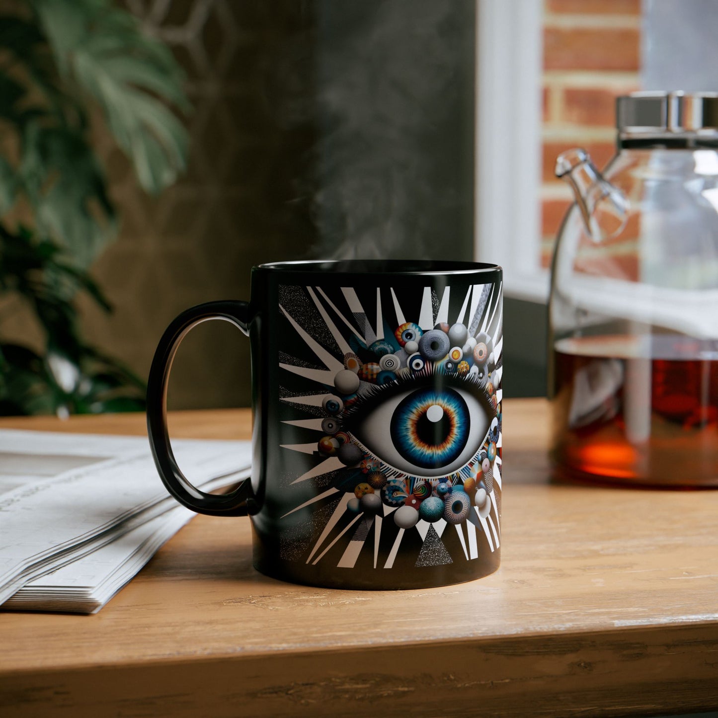Bad Moods Brewed Fresh, Evil Eye on Standby – Perfect for Monday meetings