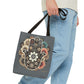 Boho Blossom Hamsa Tote