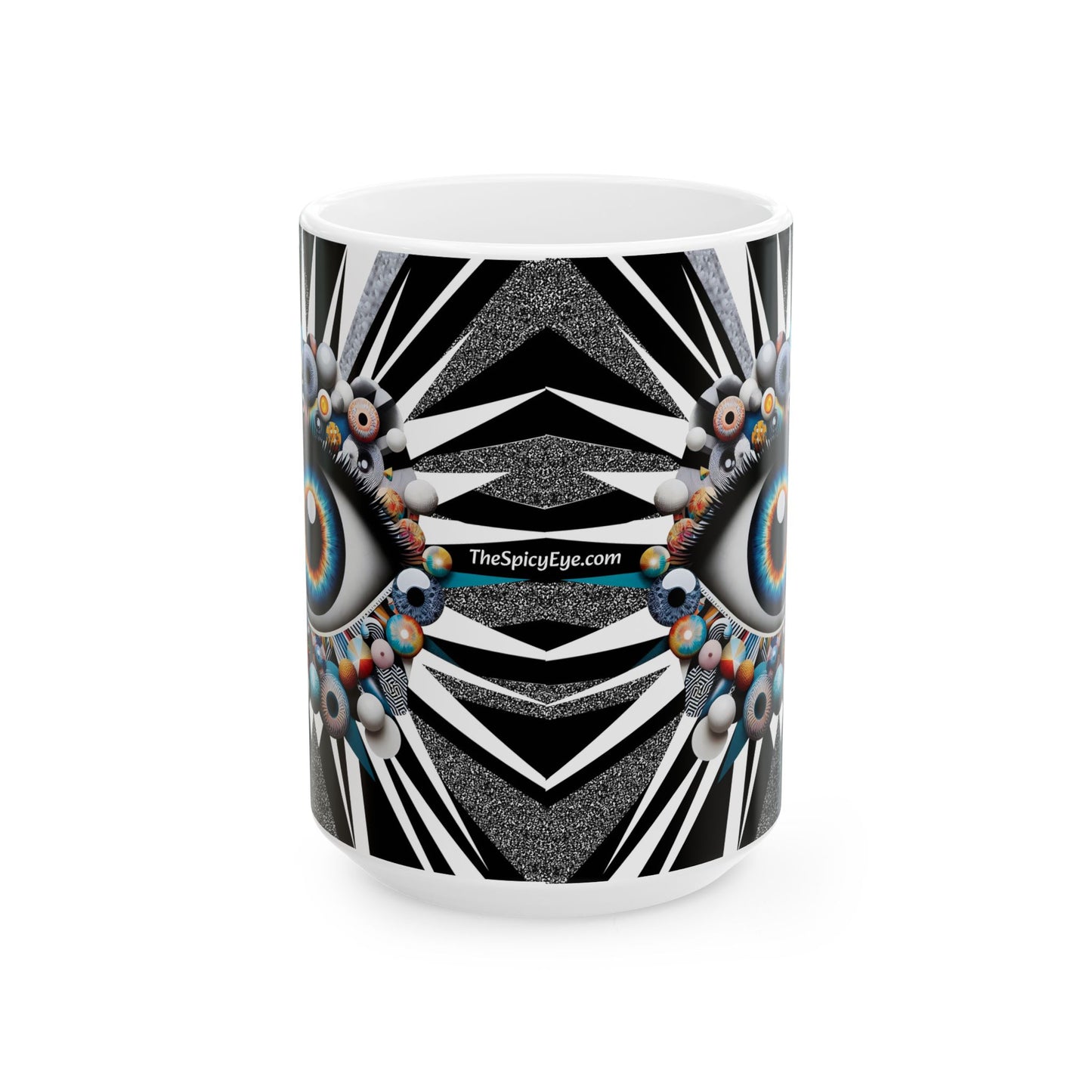 “Bad Moods Brewed Fresh, Evil Eye on Standby” – Perfect for Monday meetings. - White