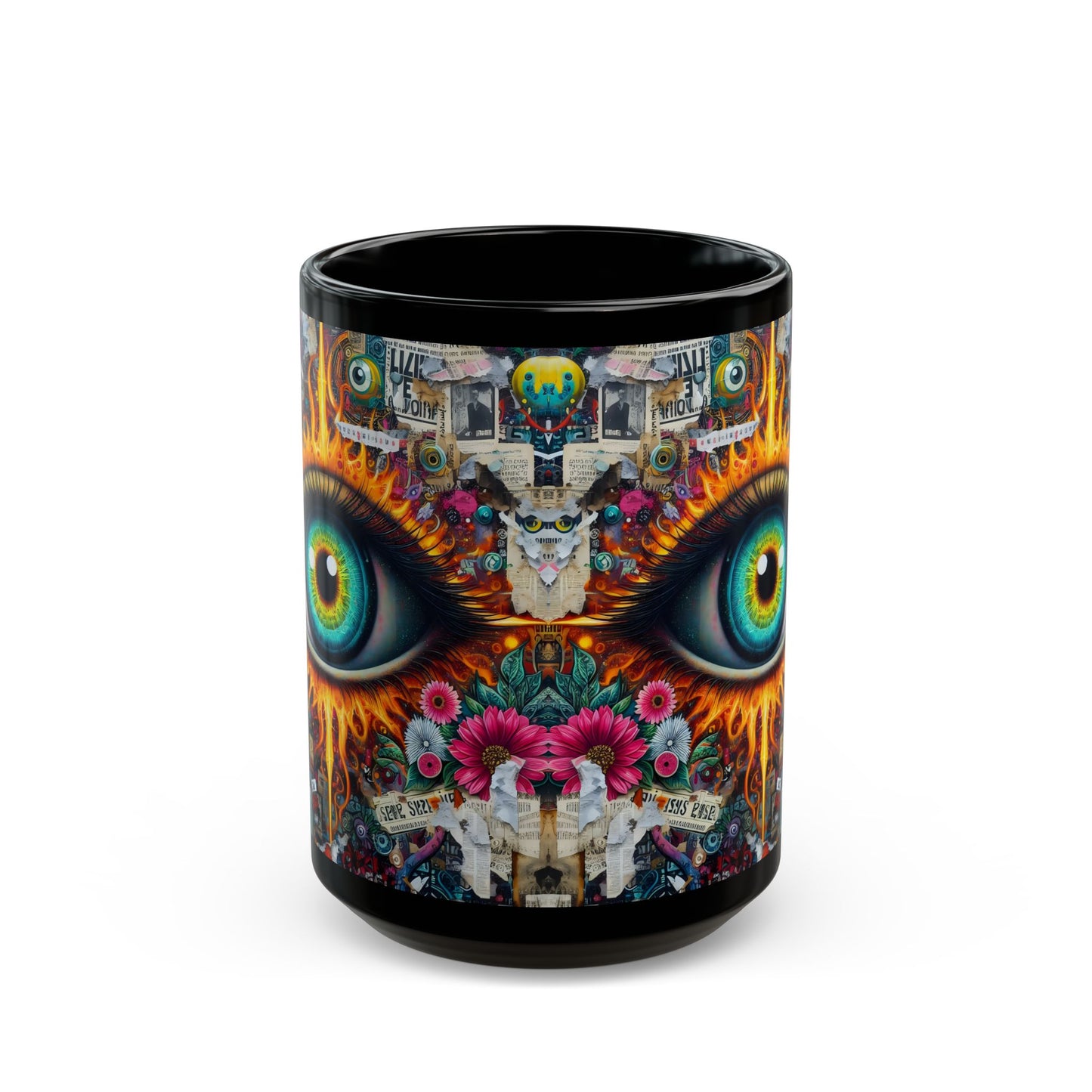 “Office Politics & Evil Eye Protection” – Sipping, judging, blocking negativity - black