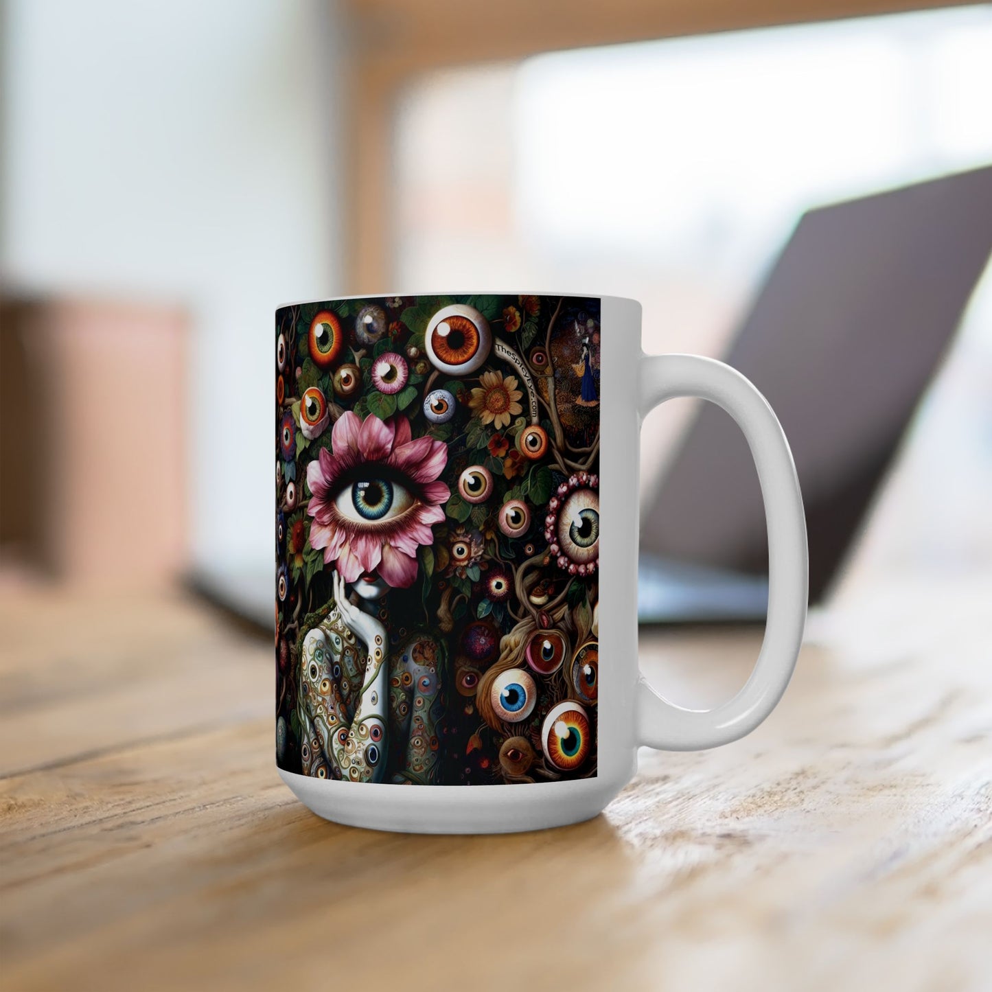 “Botanically Bitter About Emails” – Garden of resentment + caffeine.
