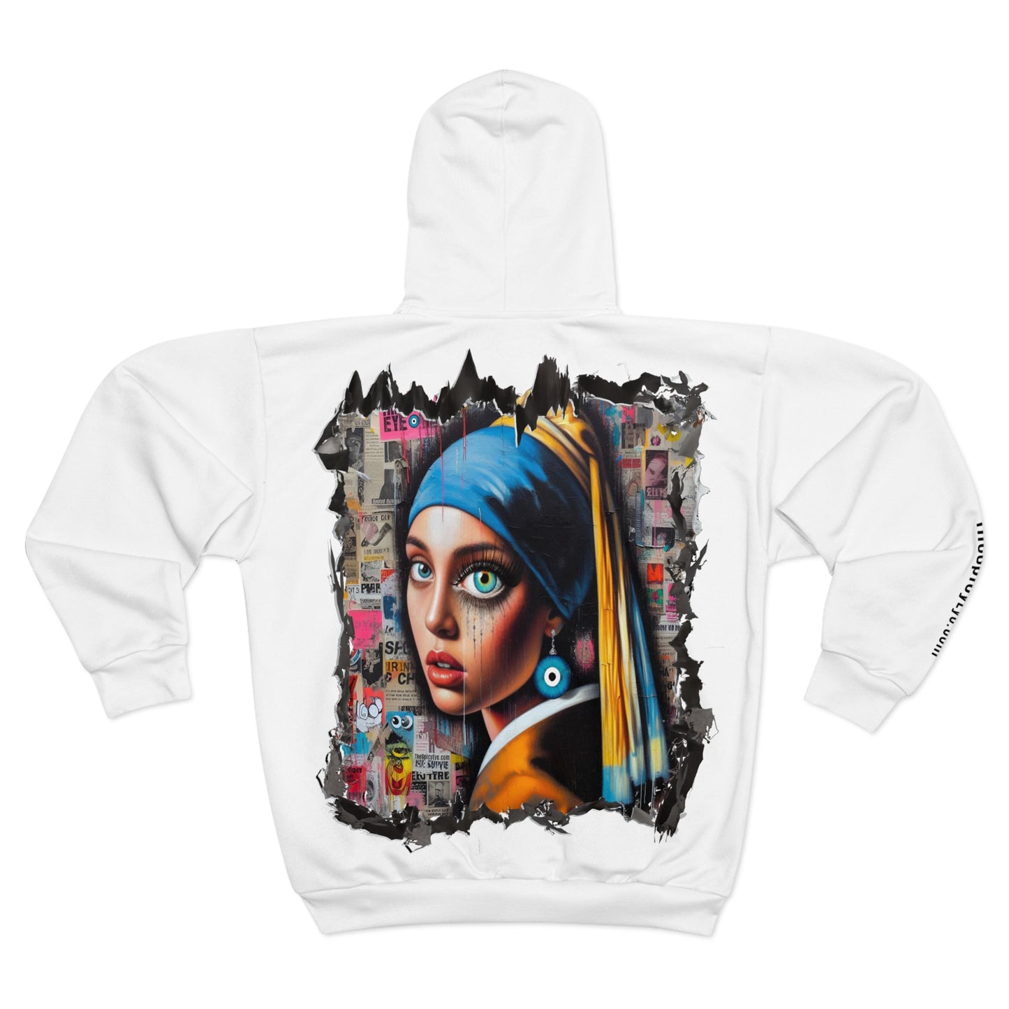 The Girl With the Evil Eye Earring - Hoodie -White