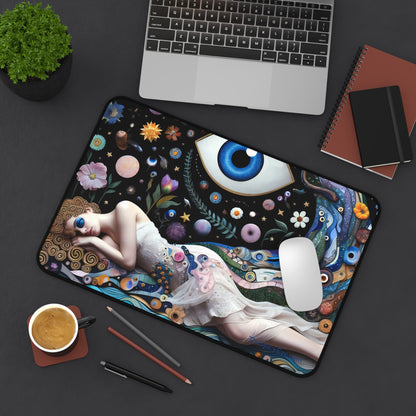 The Watchful Nap: Art, Attitude, and Eyeballs-Desk Mat