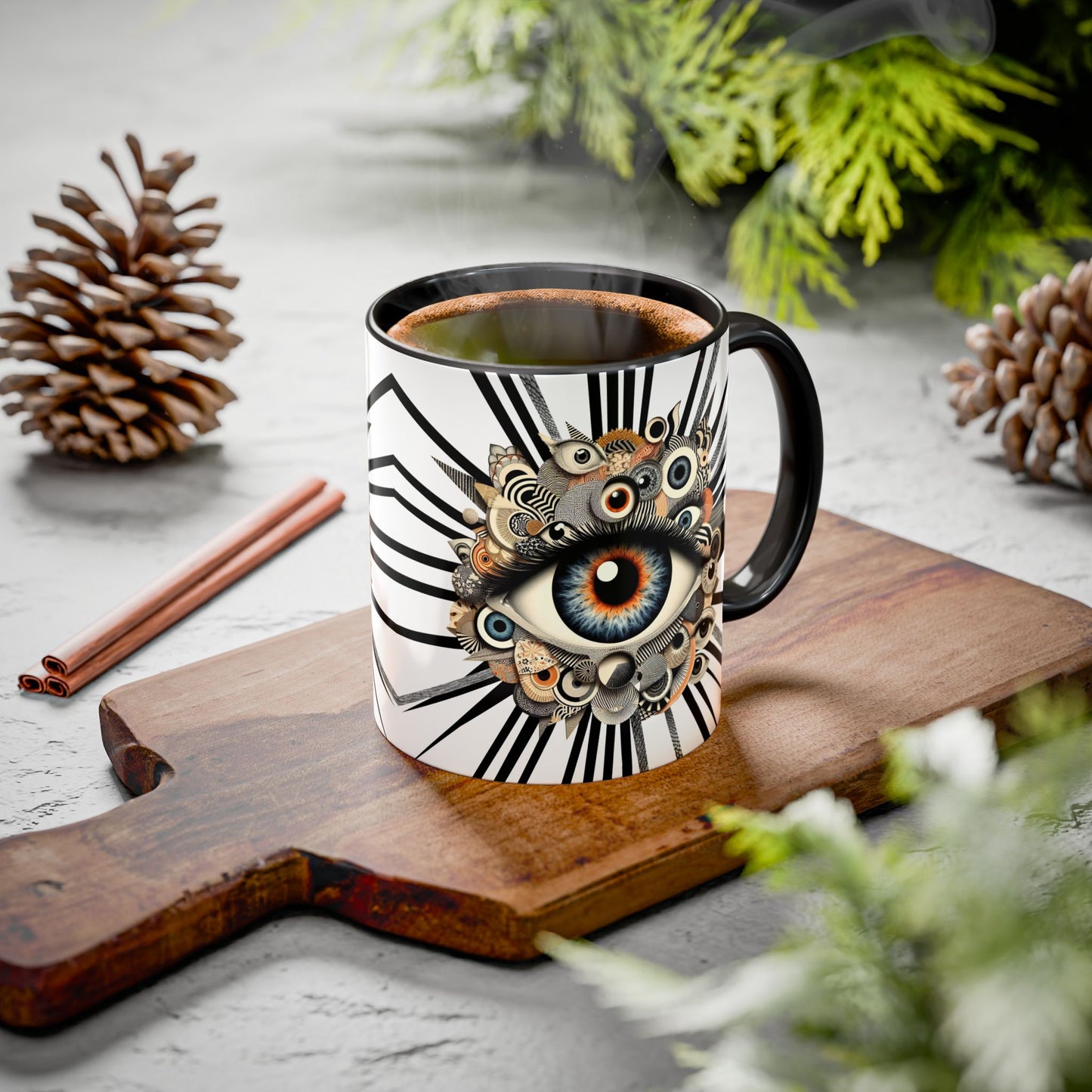 Stargazers Secret Mug - White on Black