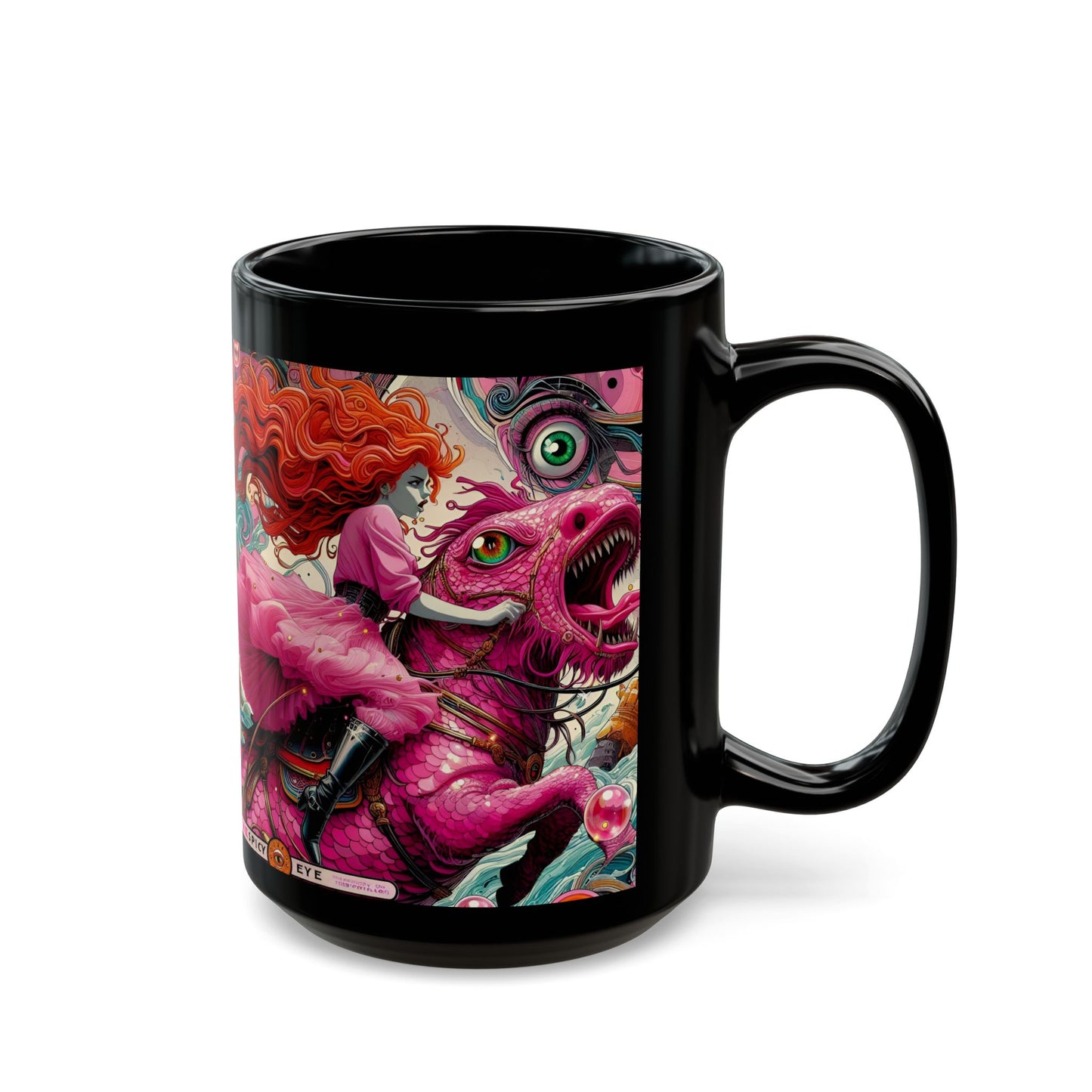 “Galloping Through Drama, Fueled by Coffee & the Evil Eye” – Red curls, sharp sarcasm, unstoppable.
