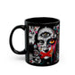 “Mona Lisa Smile, Evil Eye Stare, Morning Coffee Glare” – Classic art, modern attitude.