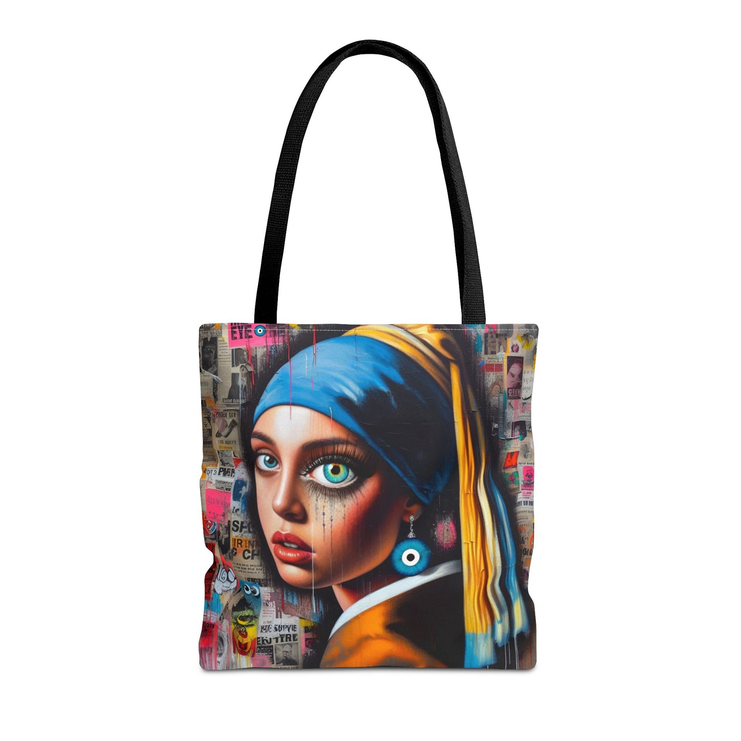 Girl with The Evil Eye Earring - Tote
