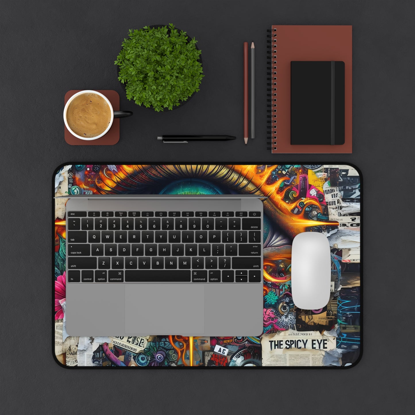 Evil Eye Protection, But Make It Aesthetic-Desk Mat