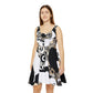 Abstract Love Women's Skater Dress - Chic & Playful Fashion