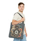 Boho Blossom Hamsa Tote