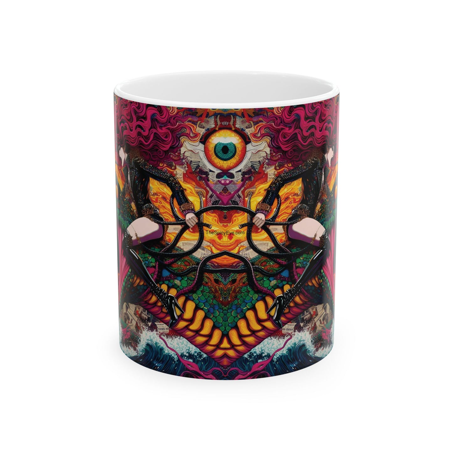 “Coffee, Chaos & Cold-Blooded Companions” – Evil eye handles curses; I handle the sass.