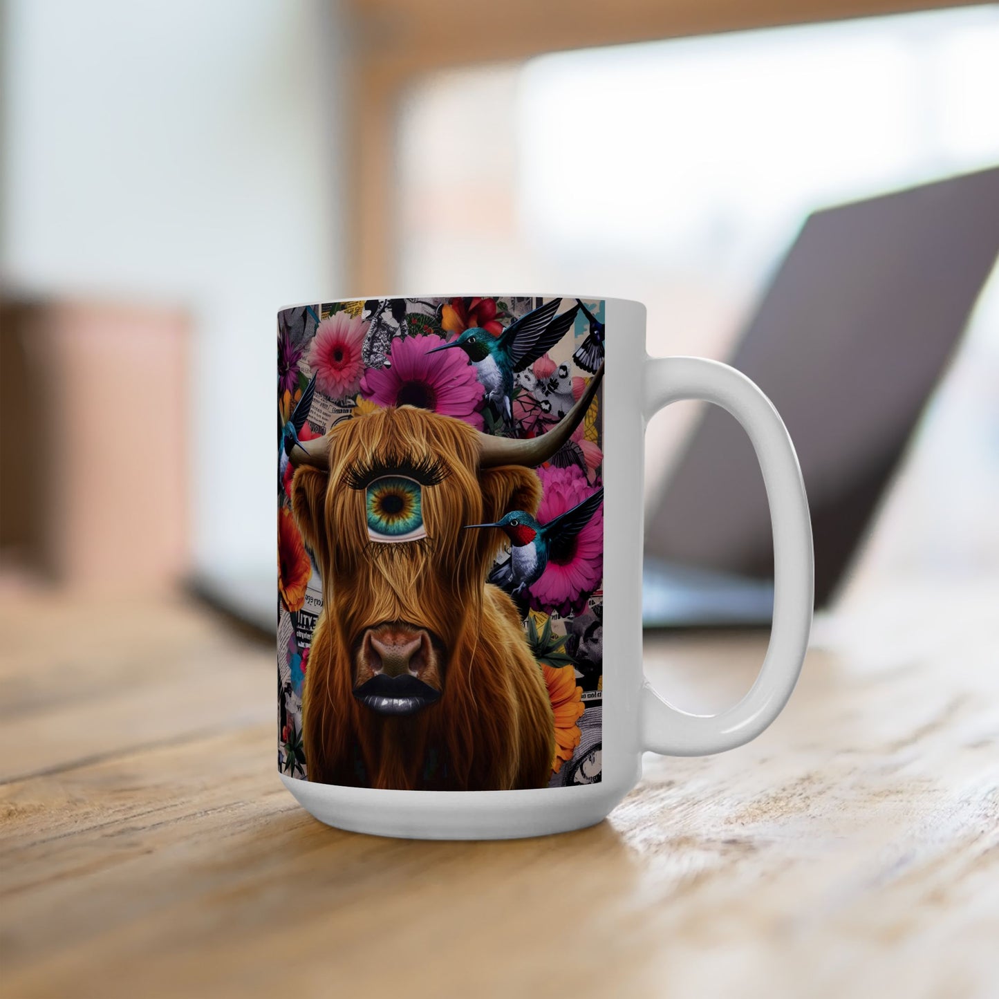 “Pasture Blooms, Evil Eye Glares, Morning Moo‑d” – Caffeine kicks in before kindness does.