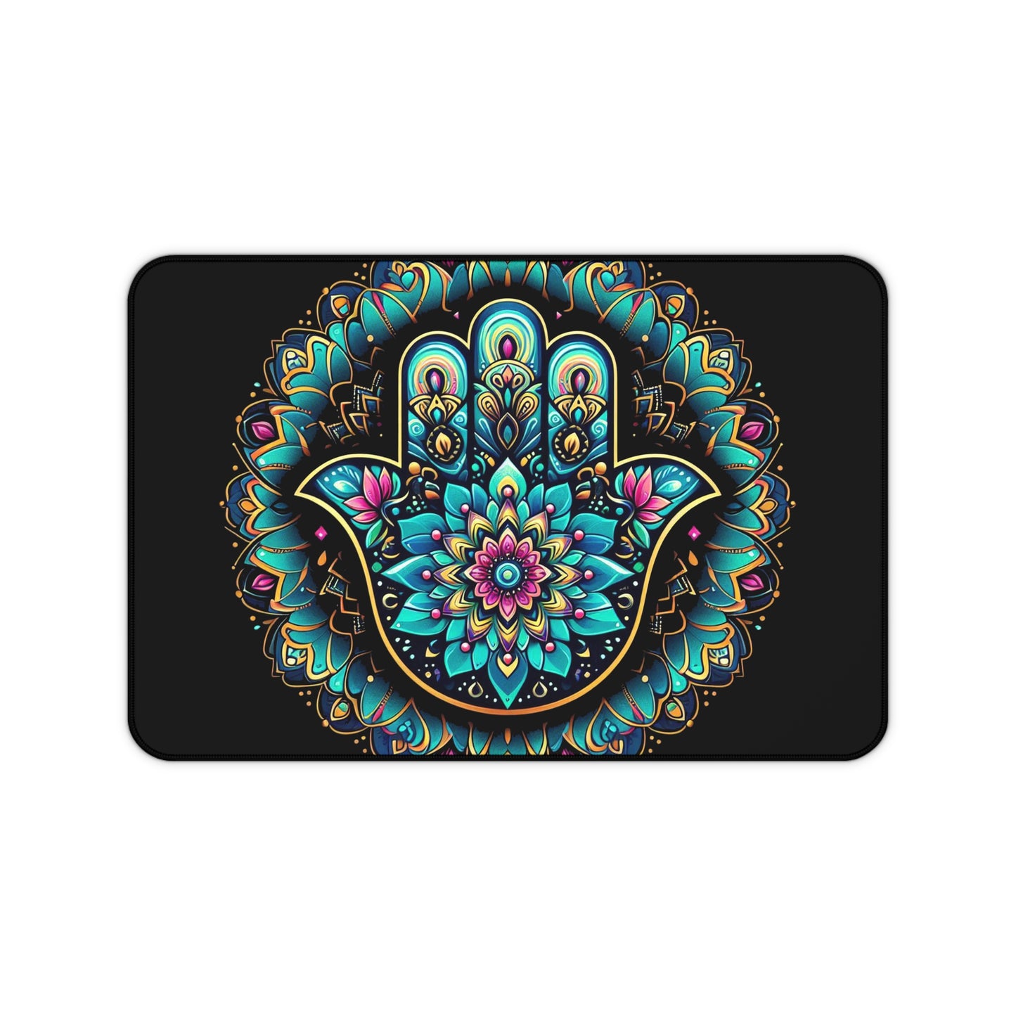 The Glow-Up Guardian: Hamsa-Desk Pad