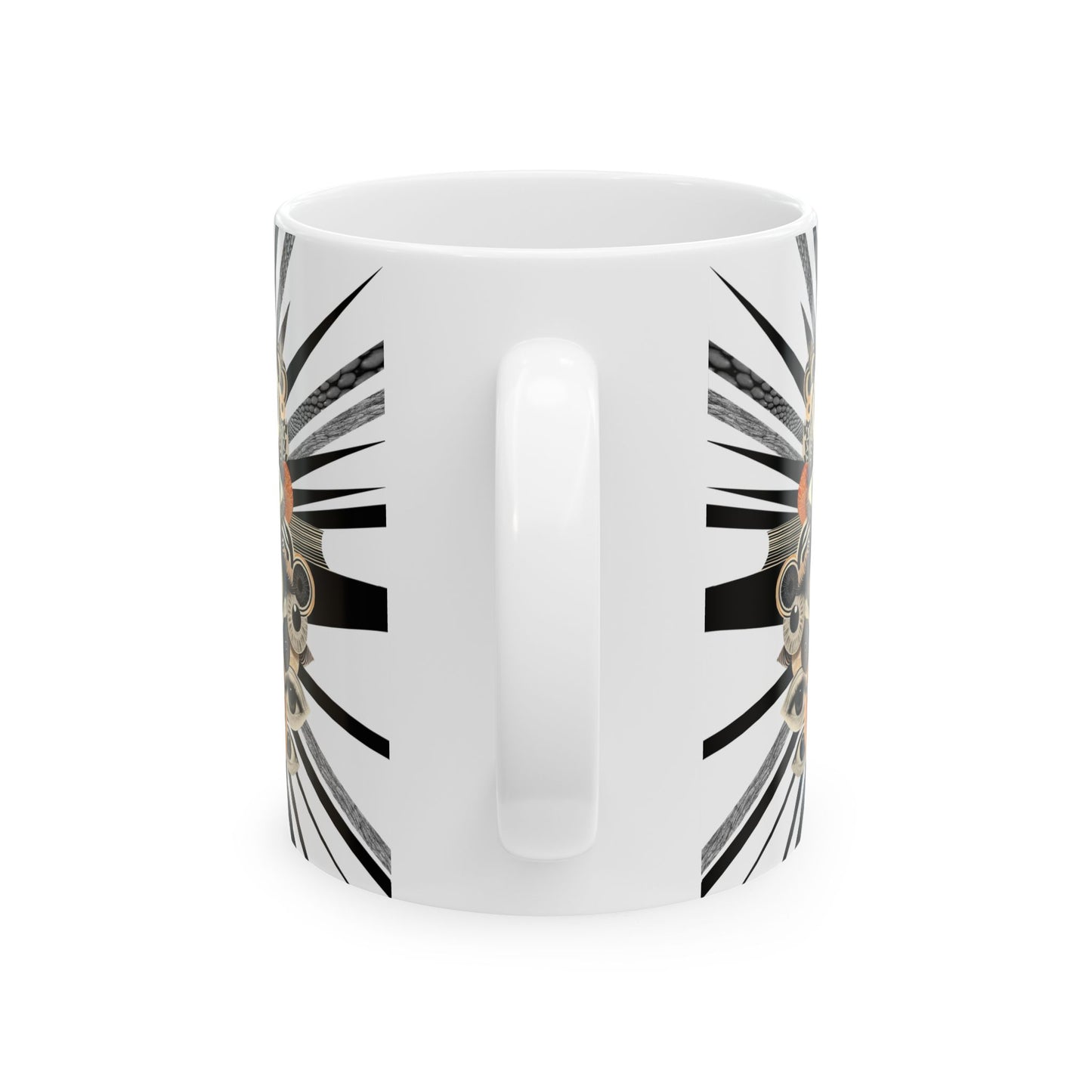 “Coffee First, Sarcasm Second, Evil Eye Always” – Morning mantra for open-plan survival. - White on White