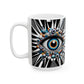 “Bad Moods Brewed Fresh, Evil Eye on Standby” – Perfect for Monday meetings. - White