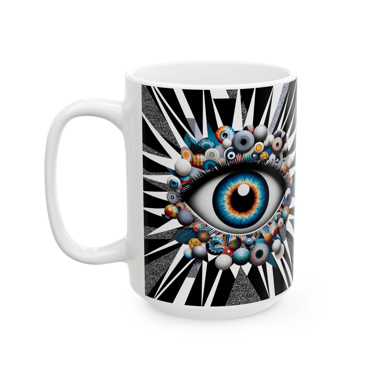 “Bad Moods Brewed Fresh, Evil Eye on Standby” – Perfect for Monday meetings. - White