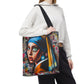 Girl with The Evil Eye Earring - Tote