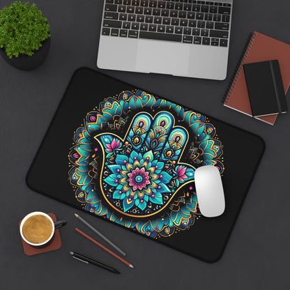 The Glow-Up Guardian: Hamsa-Desk Pad