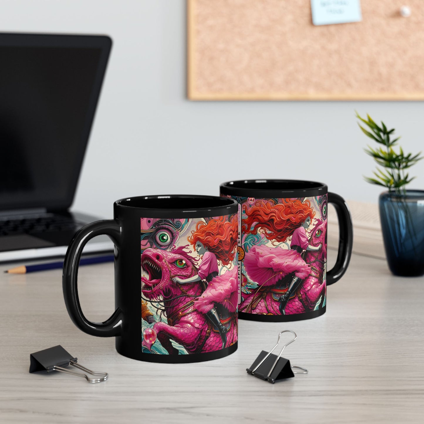 “Galloping Through Drama, Fueled by Coffee & the Evil Eye” – Red curls, sharp sarcasm, unstoppable.