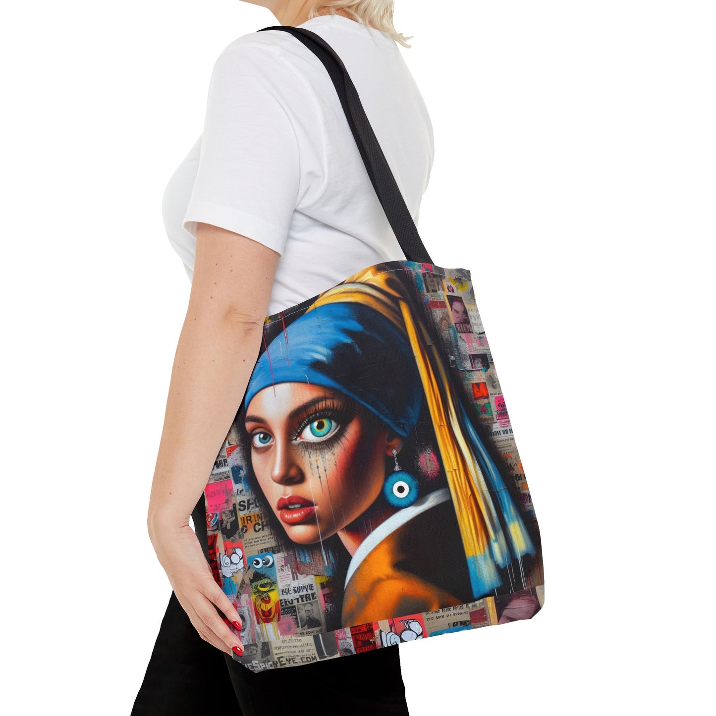 Girl with The Evil Eye Earring - Tote