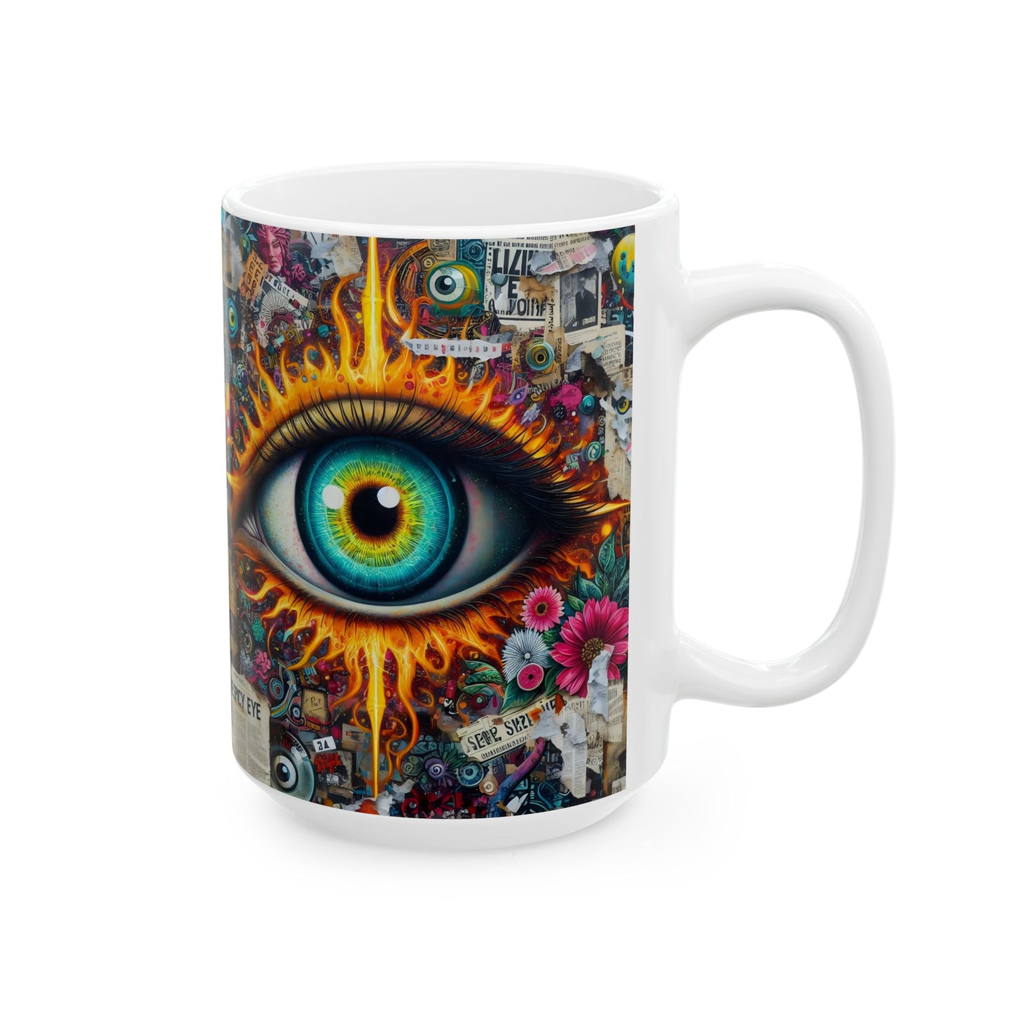 “Office Politics & Evil Eye Protection” – Sipping, judging, blocking negativity. -  White