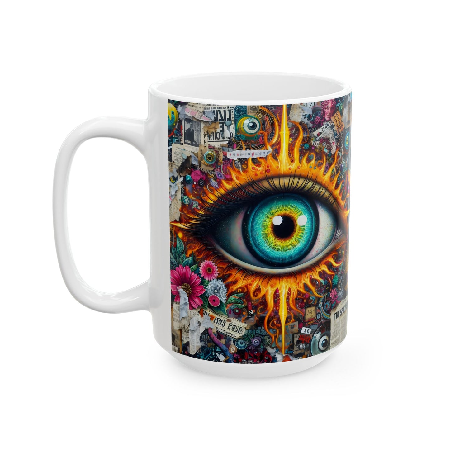 “Office Politics & Evil Eye Protection” – Sipping, judging, blocking negativity. -  White