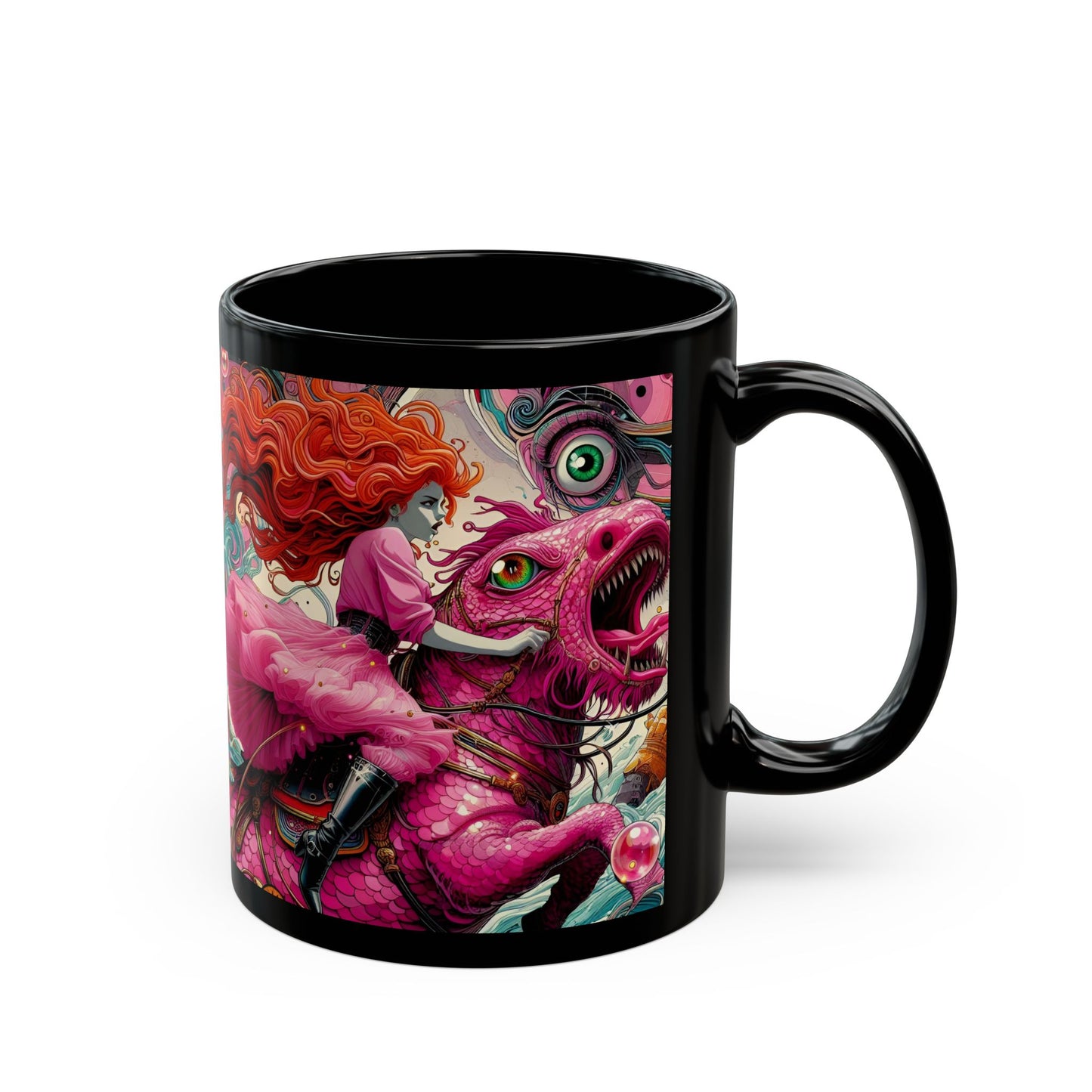 “Galloping Through Drama, Fueled by Coffee & the Evil Eye” – Red curls, sharp sarcasm, unstoppable.