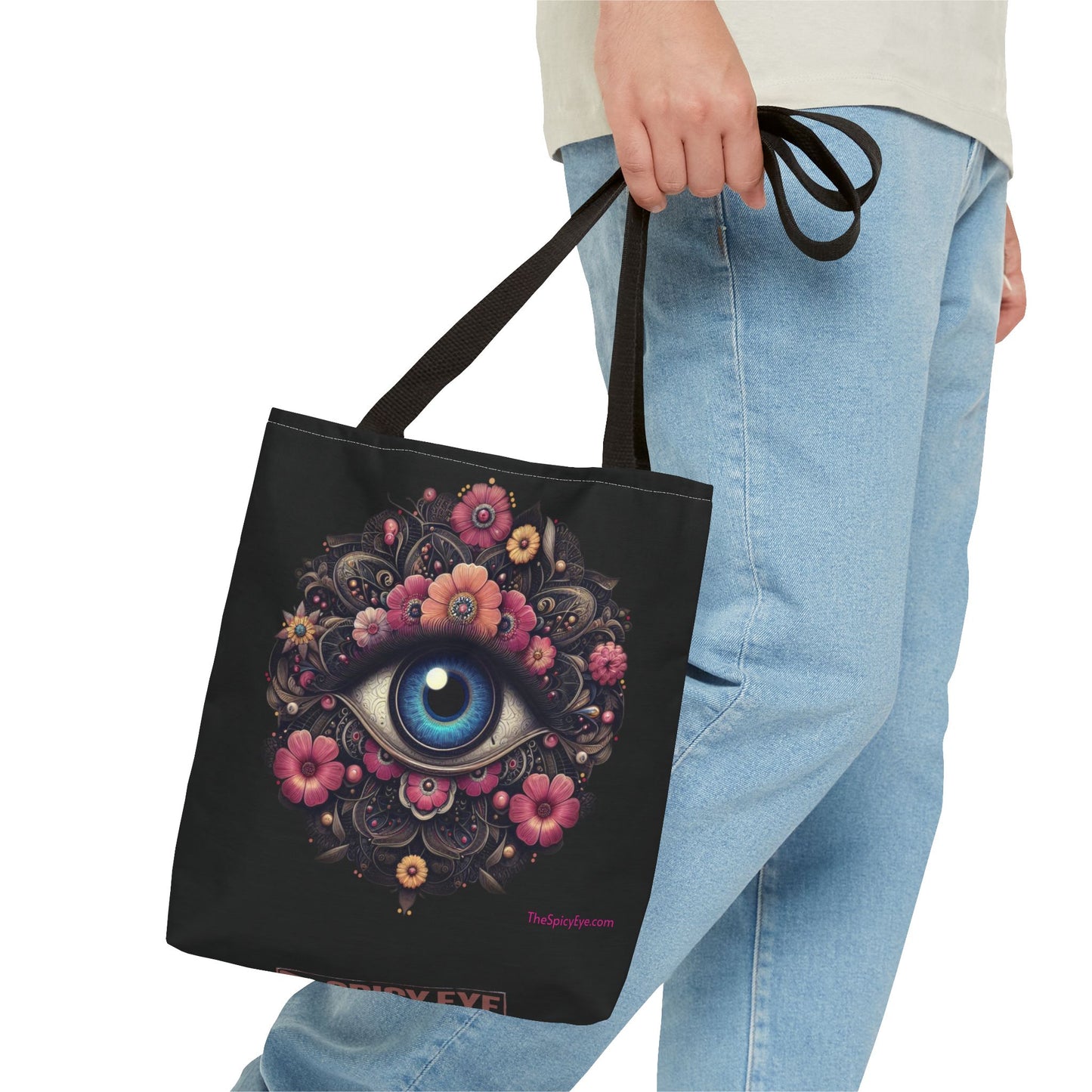 Celestial Guardian Floral Eye Tote