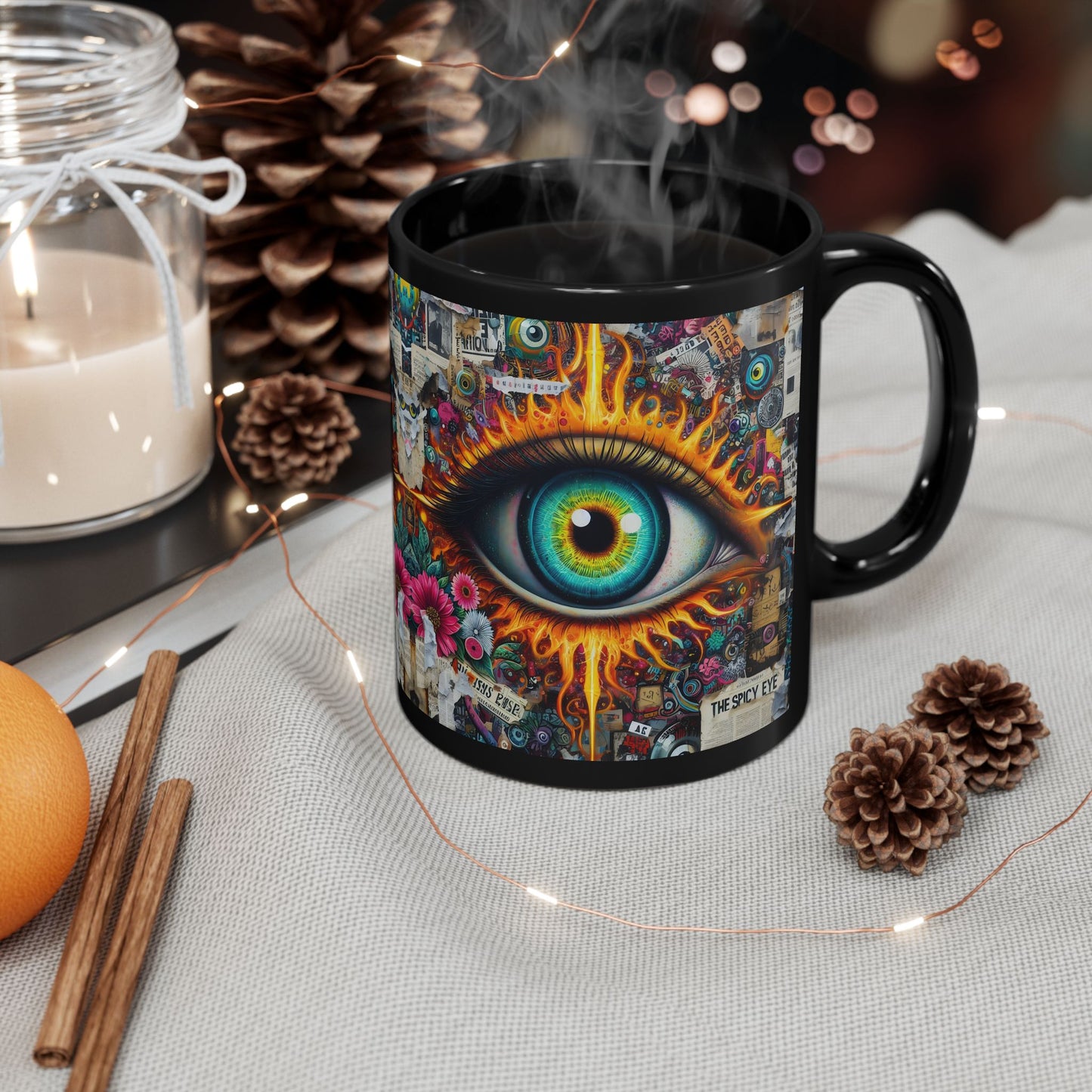 “Office Politics & Evil Eye Protection” – Sipping, judging, blocking negativity - black