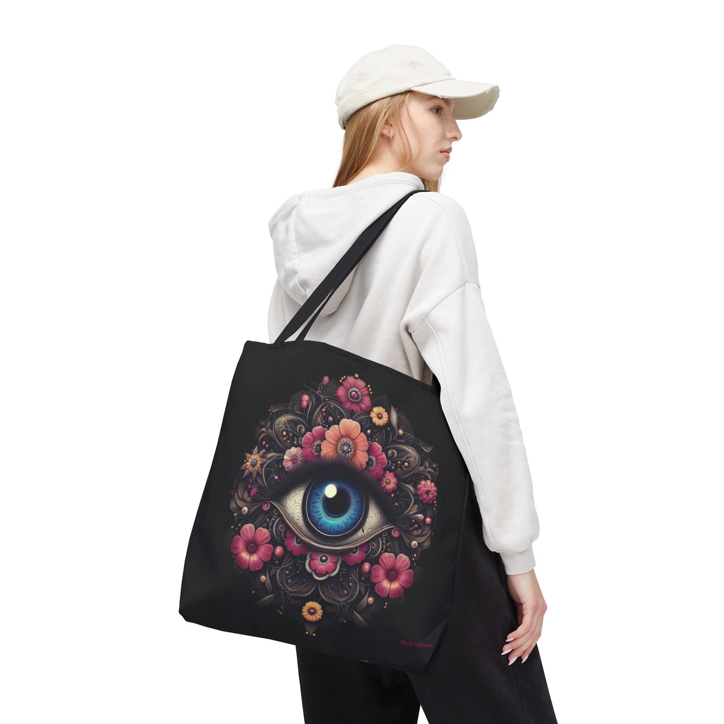 Celestial Guardian Floral Eye Tote